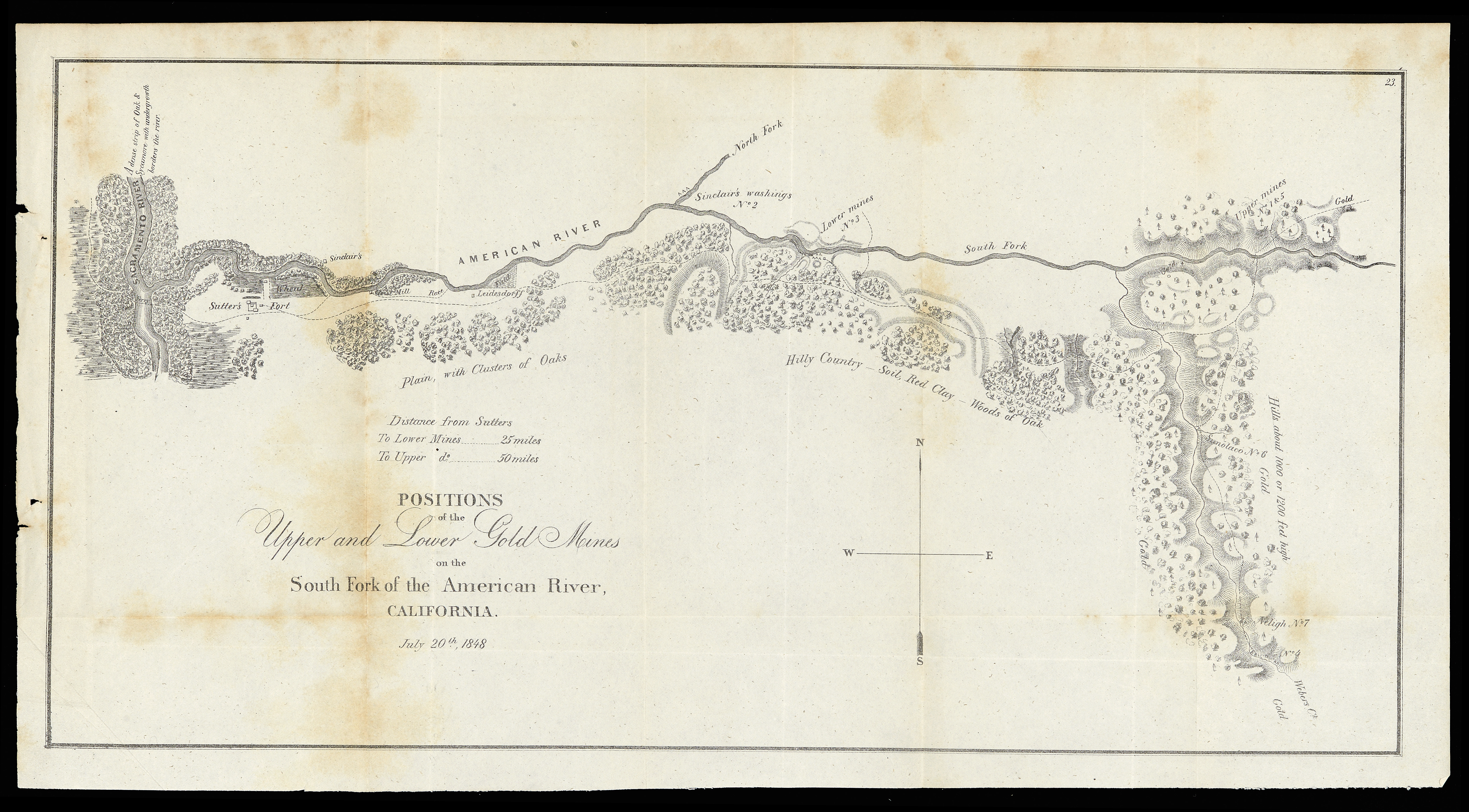 gold rush 1849 map