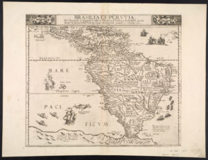 Brasilia et Peruvia by Cornelis de Jode, 1593