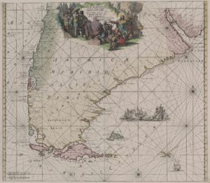 Novae Hispaniae, Chili, Peruviae by R. & J. Ottens, 1739