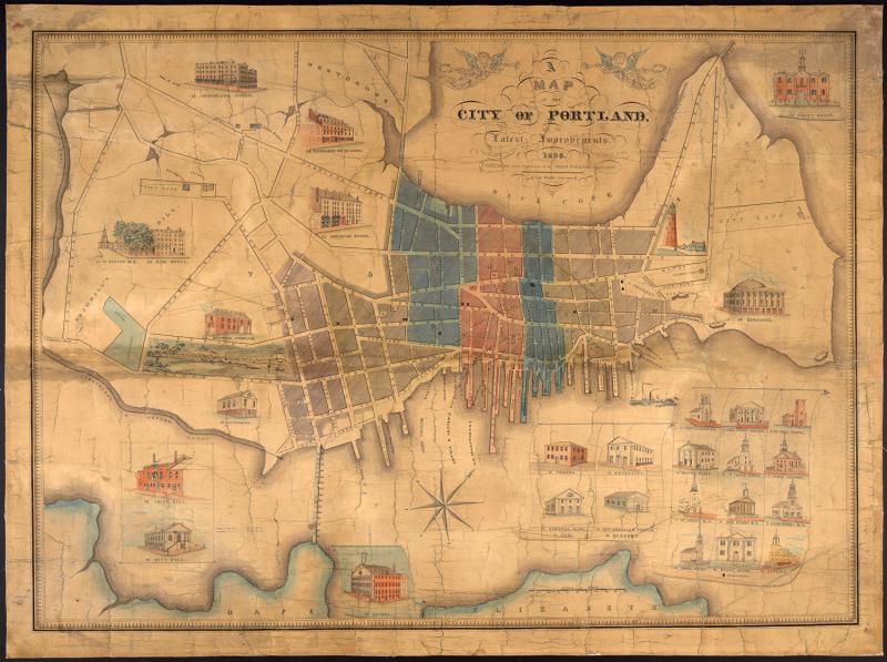 Cullum, Plan of Portland, 1836