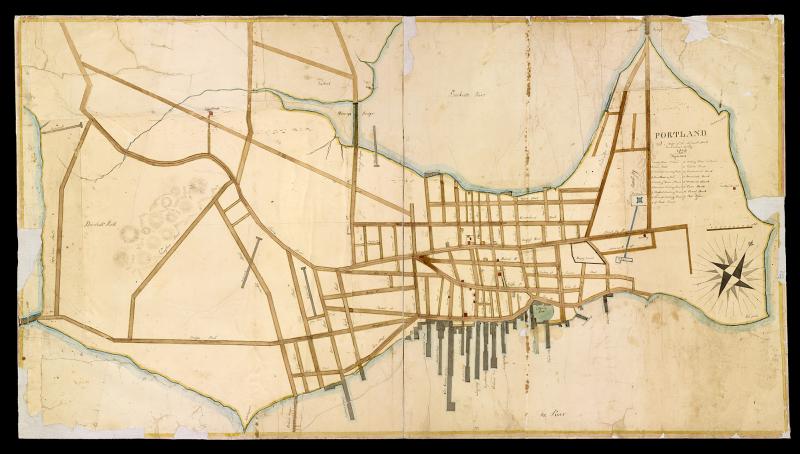 Moody ms plan of Portland (1826)