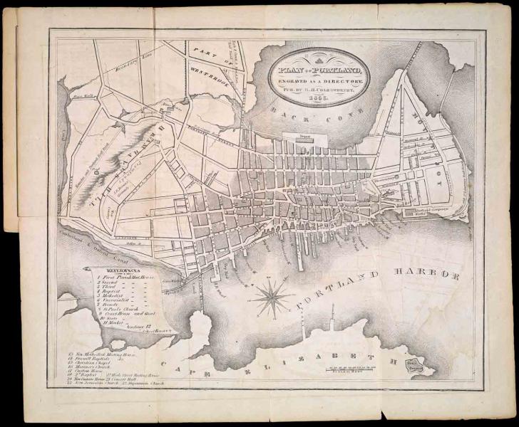 Plan of Portland (1856)